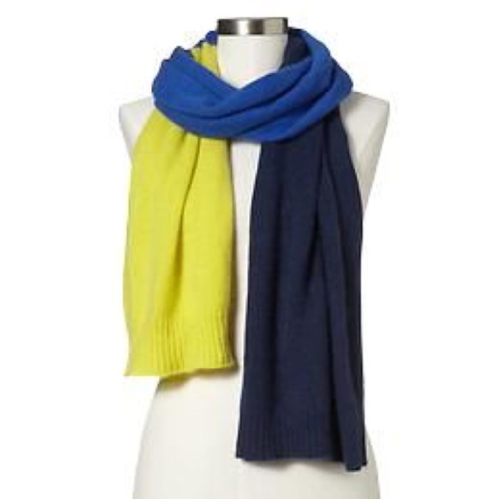 GAP Angora Color Block Scarf